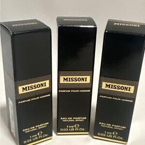Missoni Parfum Pour Homme - Black 1ml, 3pack